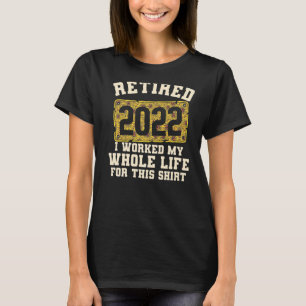 Retired 2022 Retirement For Women Cute Sunflower T-Shirt