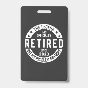 retired 2023 ID badge
