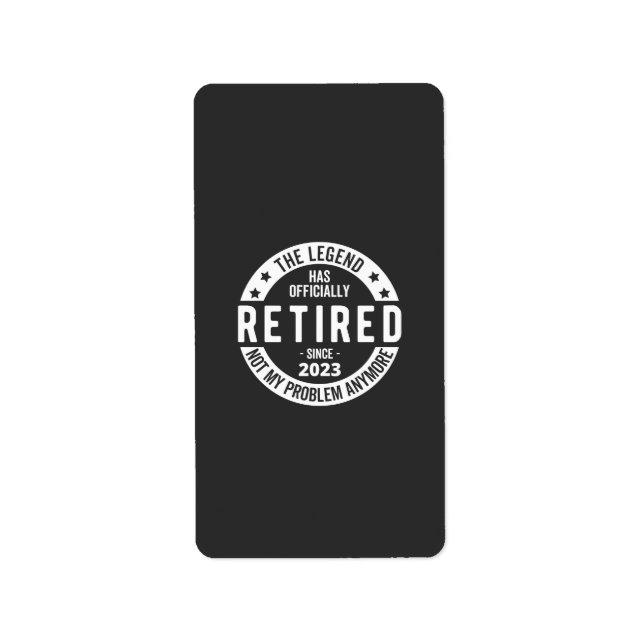 retired 2023 label (Front)