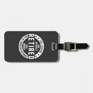 retired 2023 luggage tag