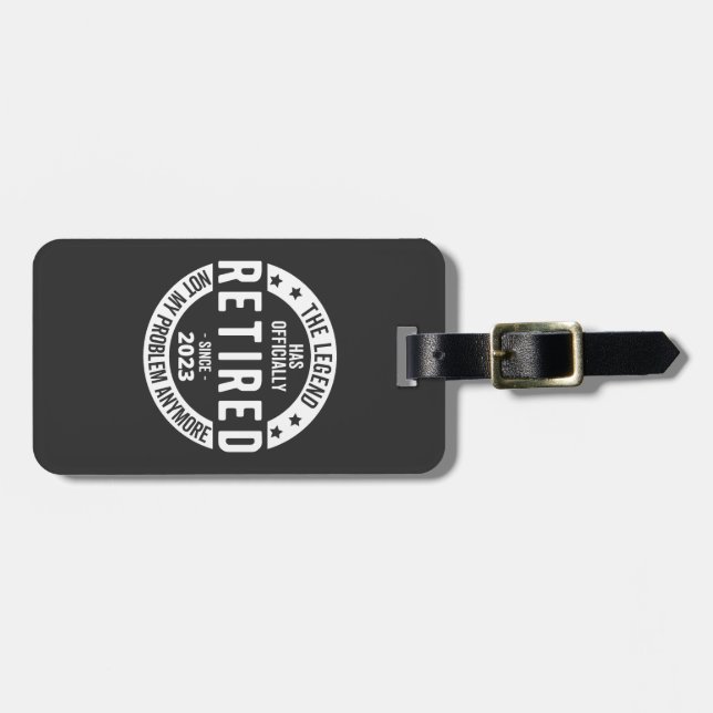 retired 2023 luggage tag (Front Horizontal)
