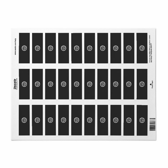 retired 2023 return address label (Full Sheet)