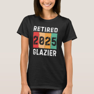 Retired 2025 Glazier Vintage Retro Retirement T-Shirt