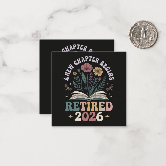 Retired 2026 A New Chapter Begins Card (Front/Back In Situ)