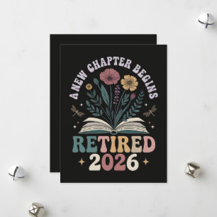 Retired 2026 A New Chapter Begins Holiday Card