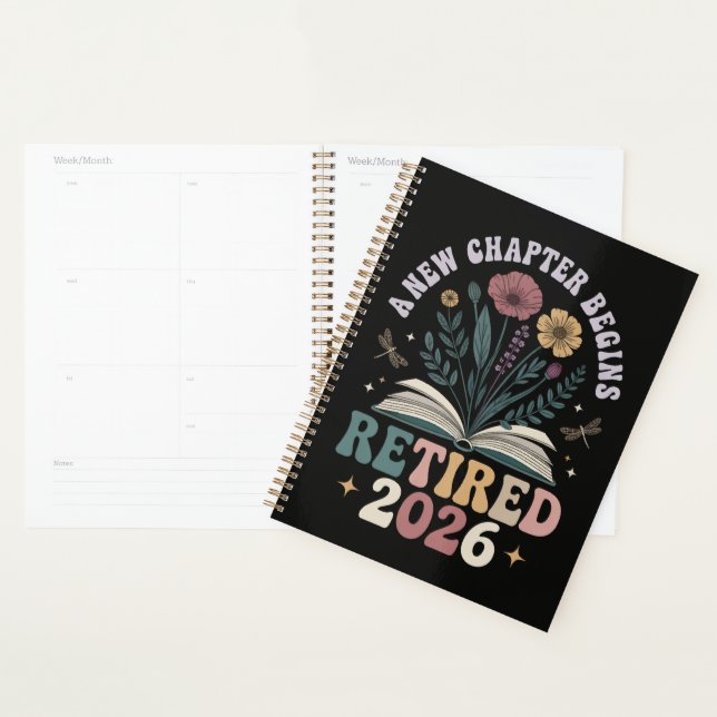 Retired 2026 A New Chapter Begins Planner (Display)