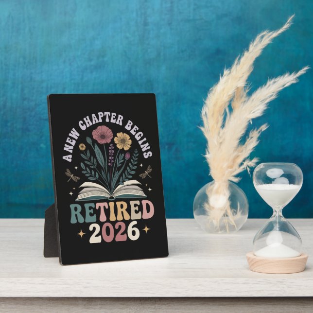 Retired 2026 A New Chapter Begins Plaque (Side)