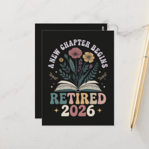 Retired 2026 A New Chapter Begins Postcard