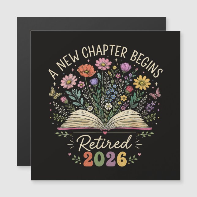 Retired 2026 A New Chapter Begins Retirement (Front/Back)