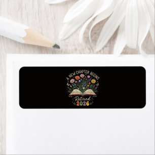 Retired 2026 A New Chapter Begins Retirement Return Address Label