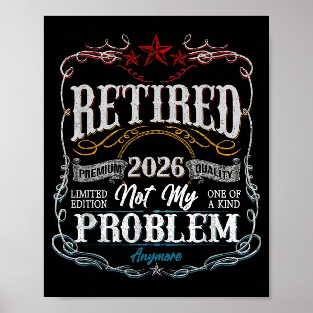 Retired 2026 Decoration Not Problem Men Dad (Front)