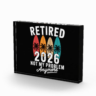 Retired 2026 Not My Problem Anymore Hawaii Palm Photo Block
