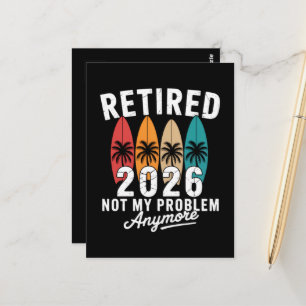 Retired 2026 Not My Problem Anymore Hawaii Palm Postcard