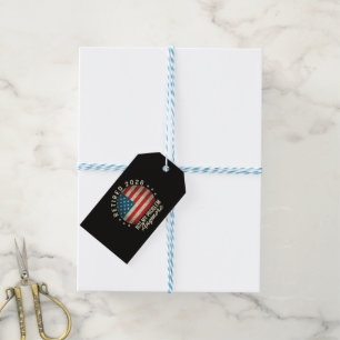 Retired 2026 not My Problem Anymore US Flag Gift Tags