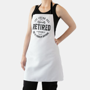 Retired 2026 not My Problem Anymore Vintage Retro Apron