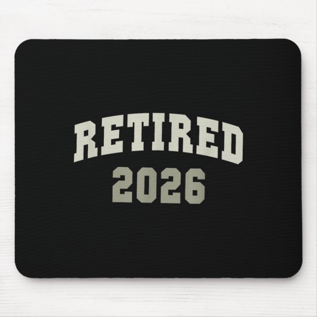 Retired 2026 University Retirement Dept Mother  Mouse Pad (Front)