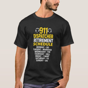 Retired 911 Dispatcher Gifts, Police Dispatch Thin T-Shirt