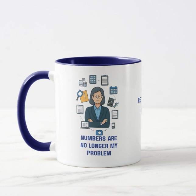 Retired Accountant Mug – Funny Retirement Gift (Left)