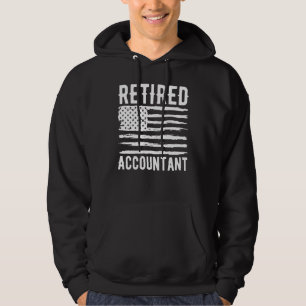 Retired Accountant Profession American Flag Hoodie