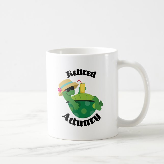 Retired Actuary (Turtle) Coffee Mug (Right)