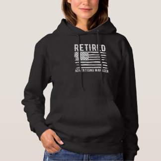 Retired Advertising Manager Profession American Fl Hoodie