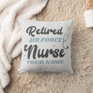 Retired Air Force Nurse Retirement Cushion