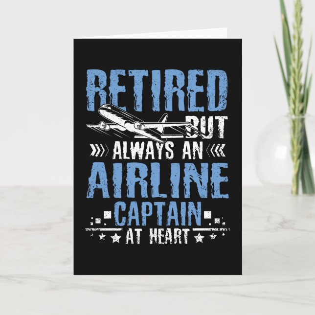 Retired airline captain card (Front)