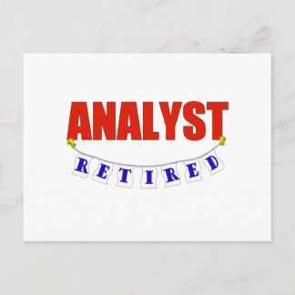 RETIRED ANALYST POSTCARD