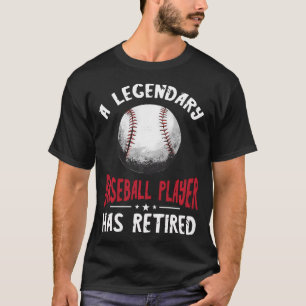 Retired Baseball Player Legend Softball Ball T-Shirt