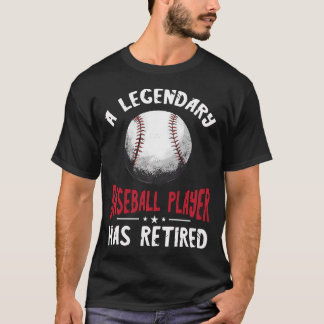 Retired Baseball Player Legend Softball Ball T-Shirt