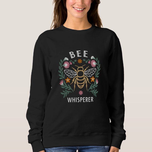 Retired beekeeper apiarist men women bee whisperer sweatshirt (Front)