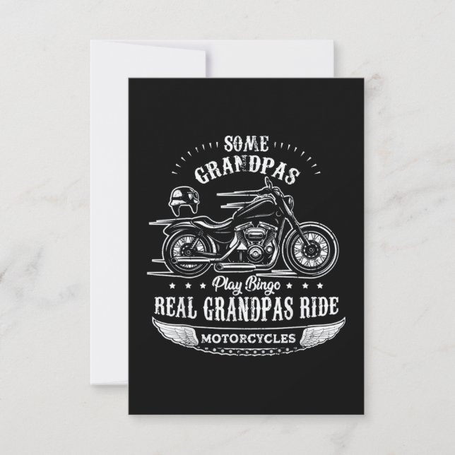 Retired Biker Motorcycle Card (Front)