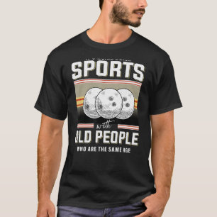 Retired bowler old man bowling coach bowling retir T-Shirt