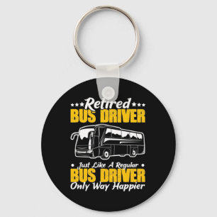 Retired Bus Driver Key Ring