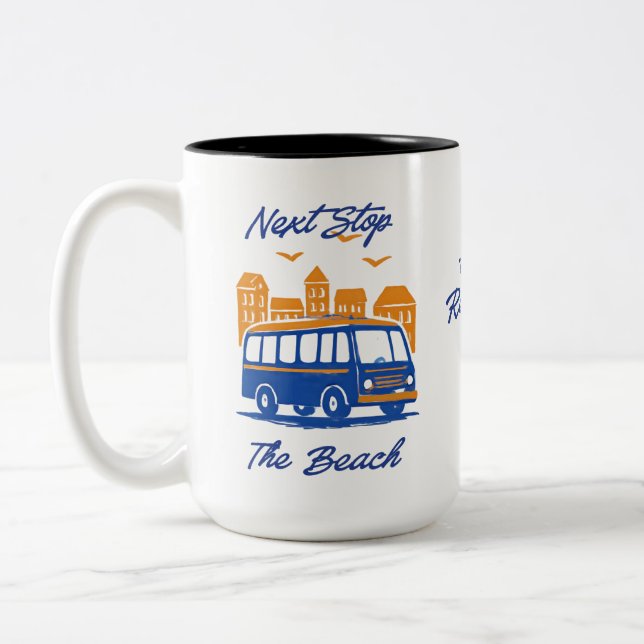 Retired Bus Driver Mug – Funny Retirement Gift (Left)