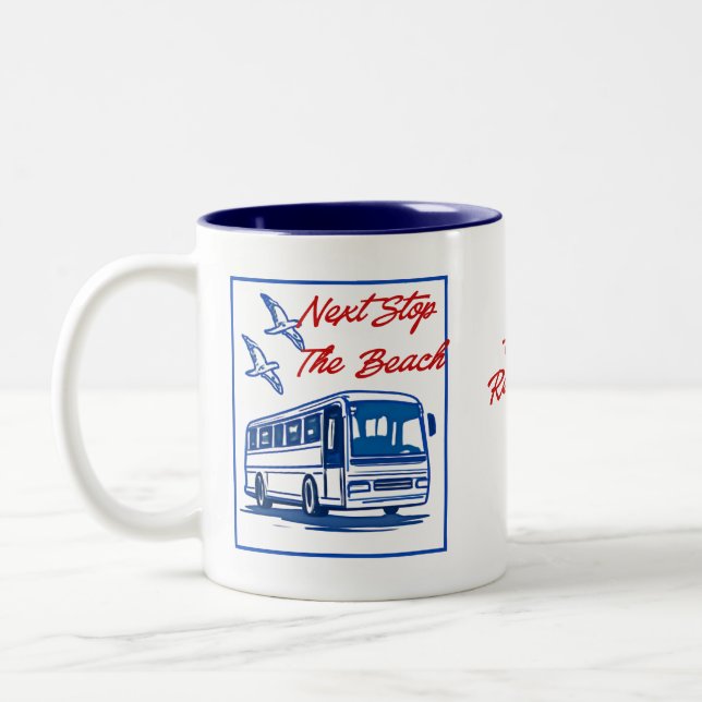 Retired Bus Driver Mug – Funny Retirement Gift (Left)