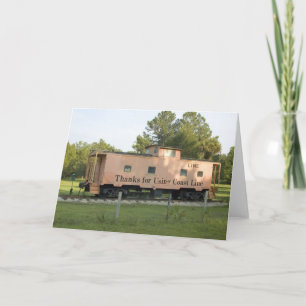 Retired Caboose Blank Card