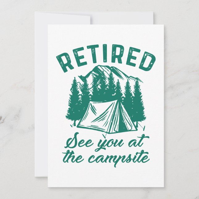 Retired Campsite Thank You Card (Front)