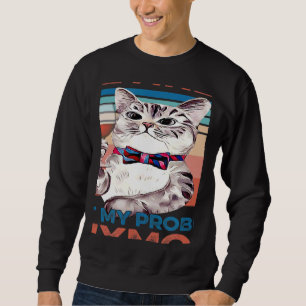 Retired Cat Dad Mom Red Wine Retiremen Sweatshirt