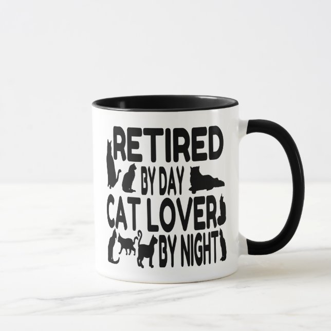Retired Cat Lover Mug (Right)