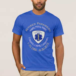 Retired Certified Paramedic Star of Life VVV Shirt