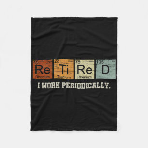 Retired Chemistry Teacher Science Retirement Gift Fleece Blanket