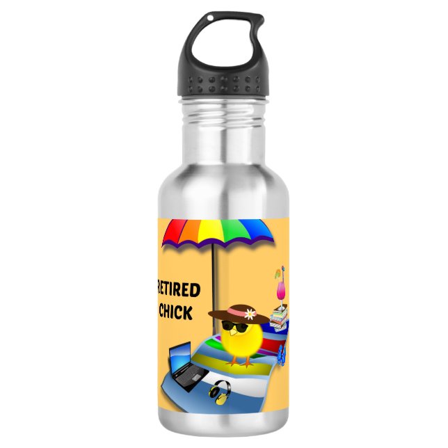 Retired Chick 532 Ml Water Bottle (Front)