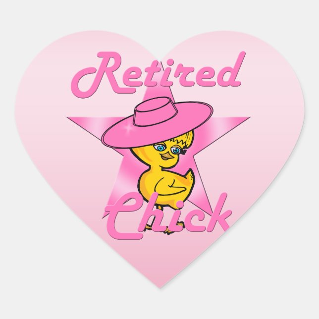 Retired Chick #8 Heart Sticker (Front)