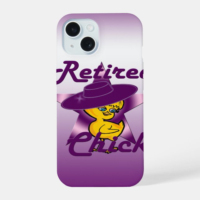 Retired Chick #9 iPhone 15 Case (Back)