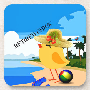 Retired Chick at the Beach Coaster
