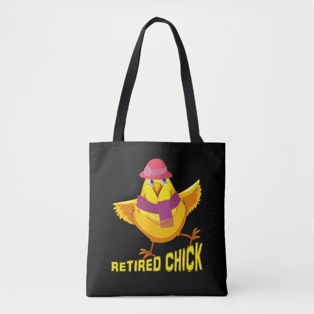 Retired Chick Funny Cool Gift For Retirement 2019 Tote Bag (Front)
