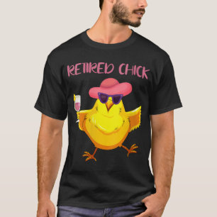 Retired Chick Funny Retirement Gift for Grandma Mo T-Shirt