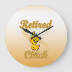 Retired Chick Large Clock