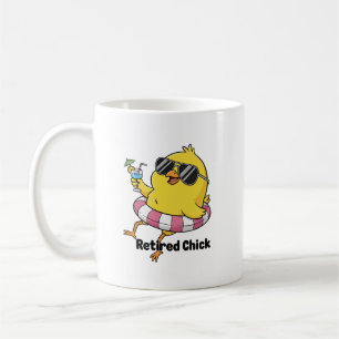 Retired Chick Mug • Funny Women Retirement Mugs